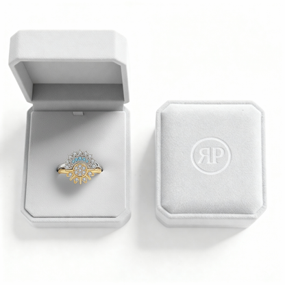 Verstelbare Ring Set "Eclipse Glow"