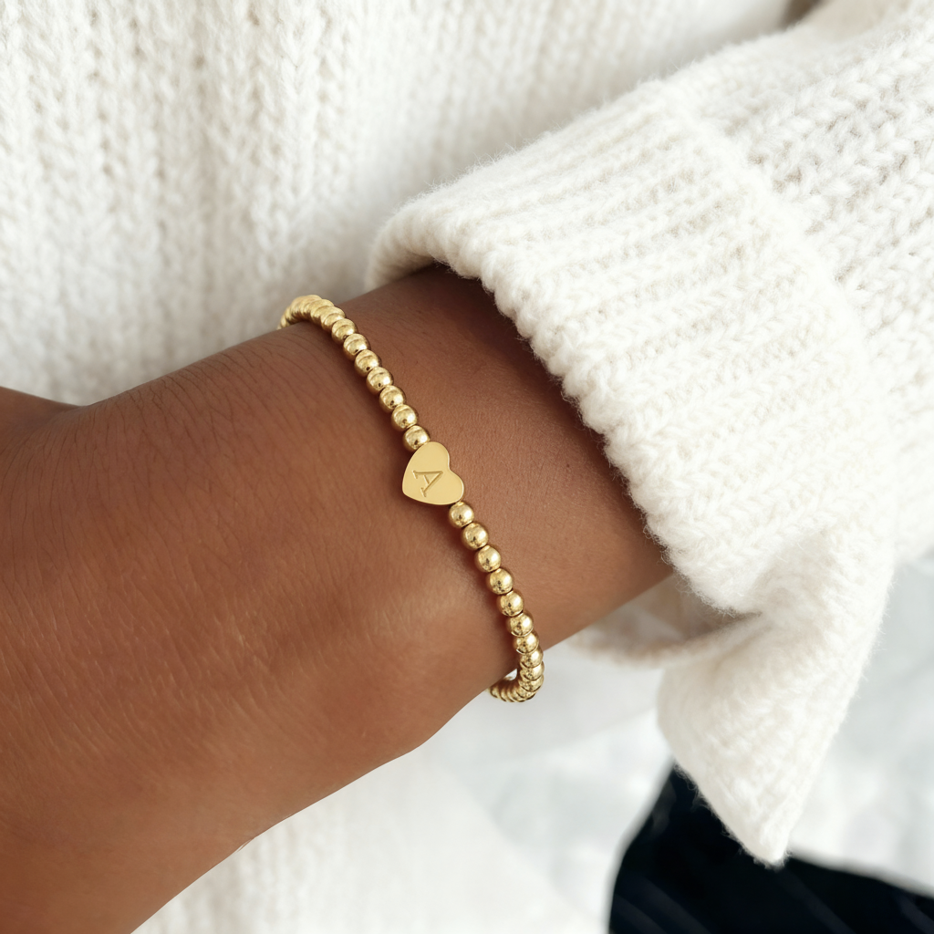 Initialen Armband "Pearly"