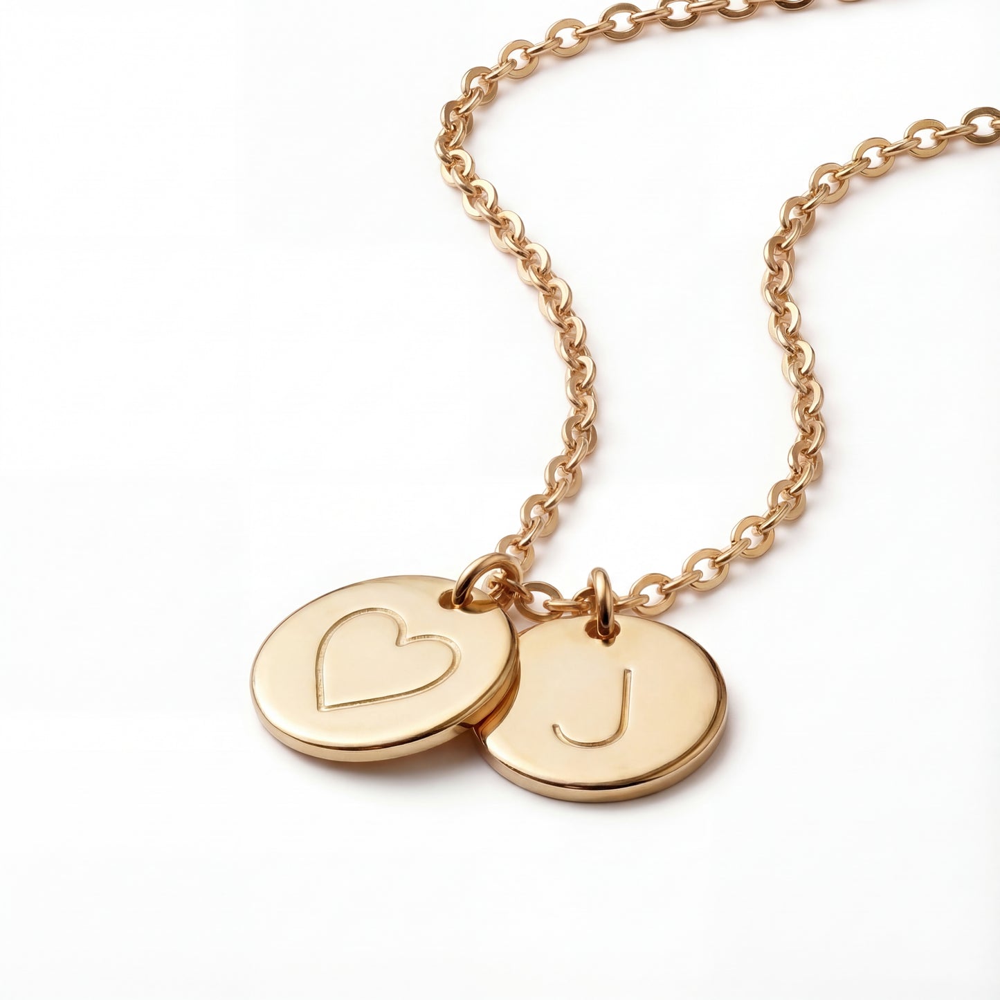Initial Necklace “Initial disc”