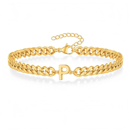 Initial Armband "Curb Letter"