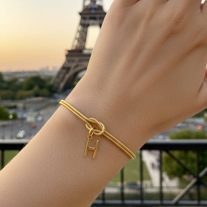 Initialen Armband "Knoop"