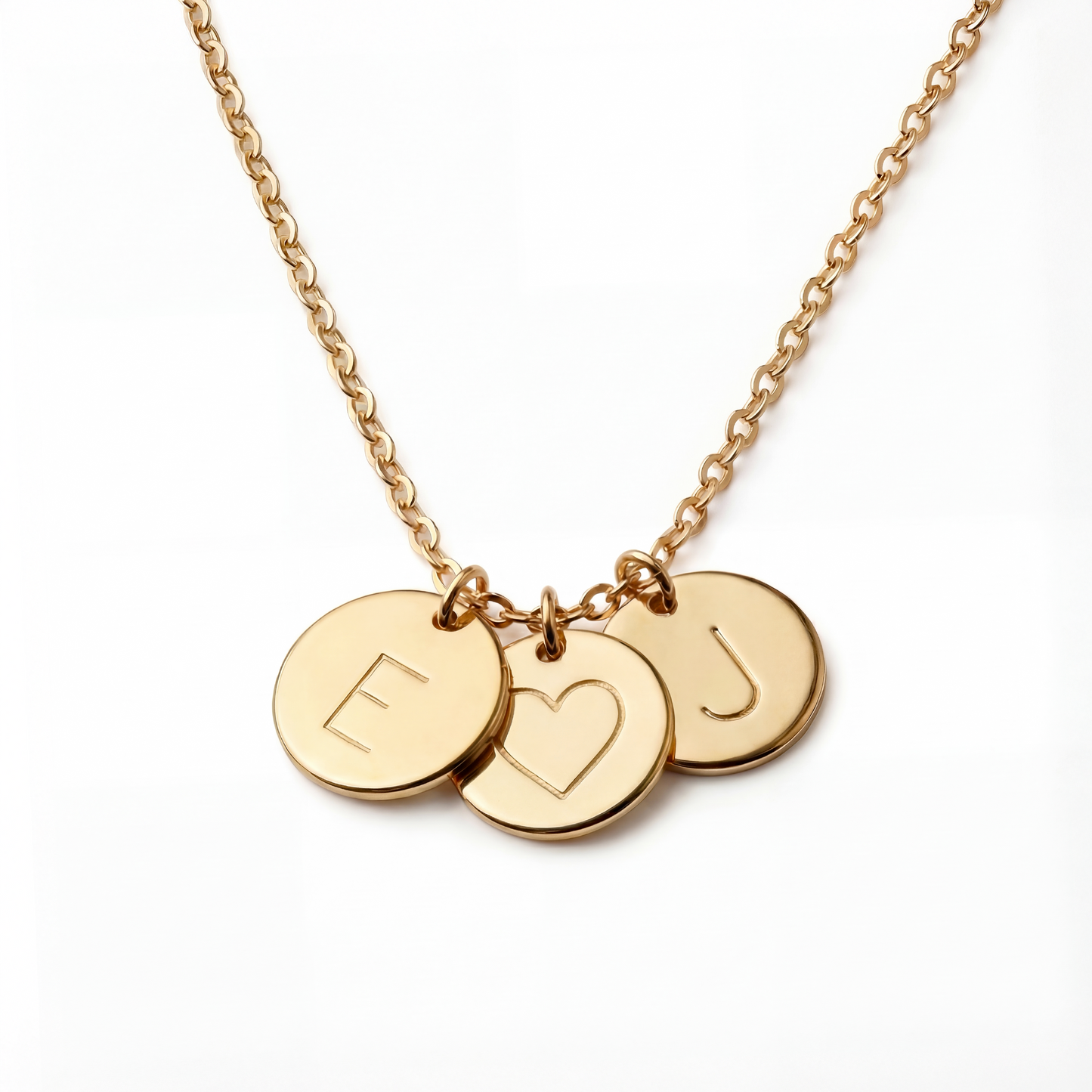 Initial Necklace “Initial disc”
