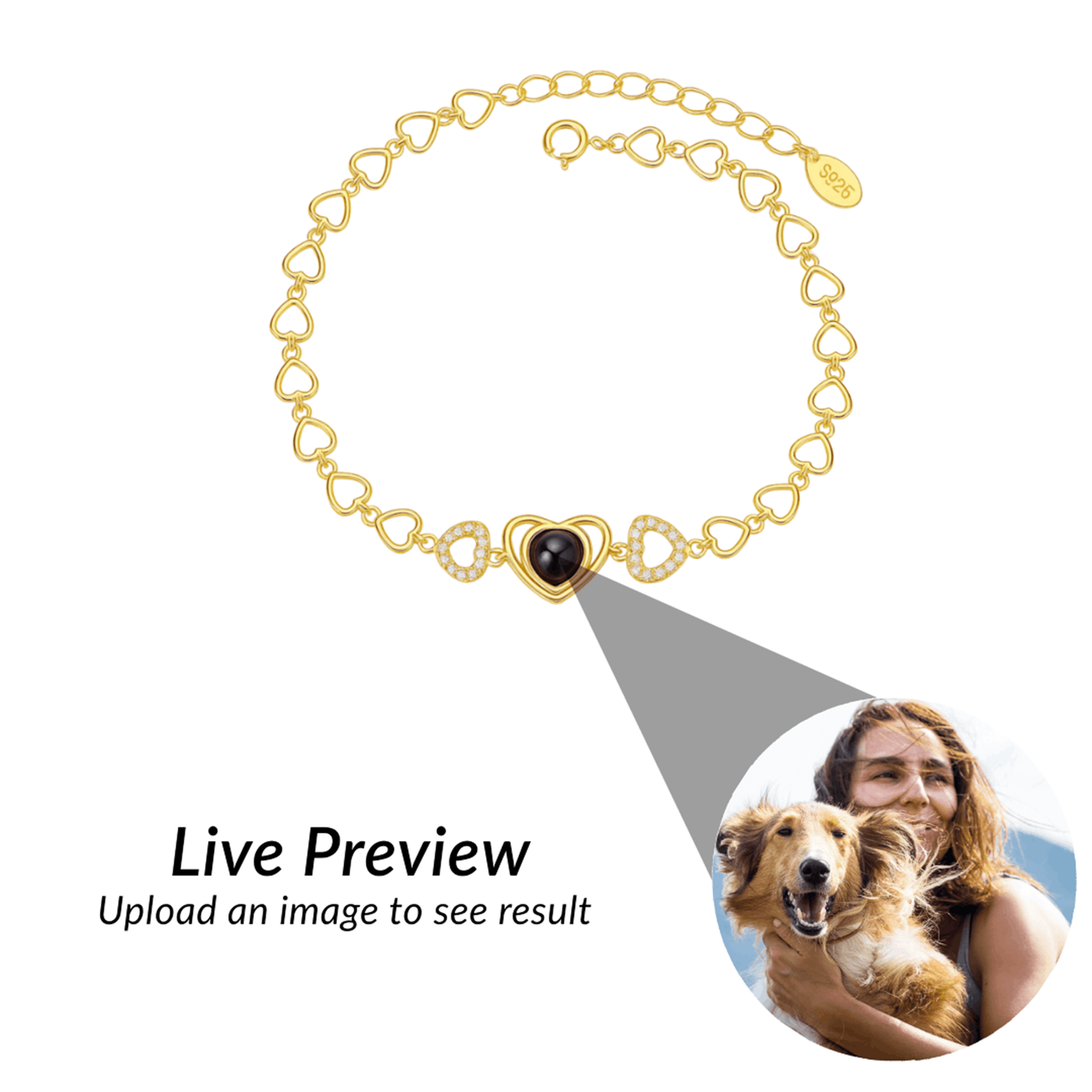 Projectie Armband "Oneindige Liefde"