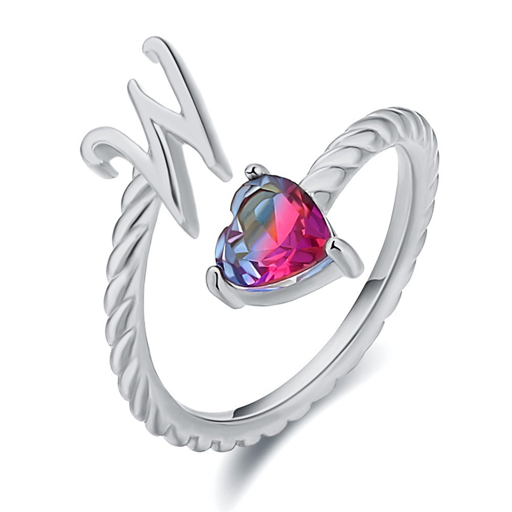 Verstelbare Naam Ring "Zeemeerminstaart"