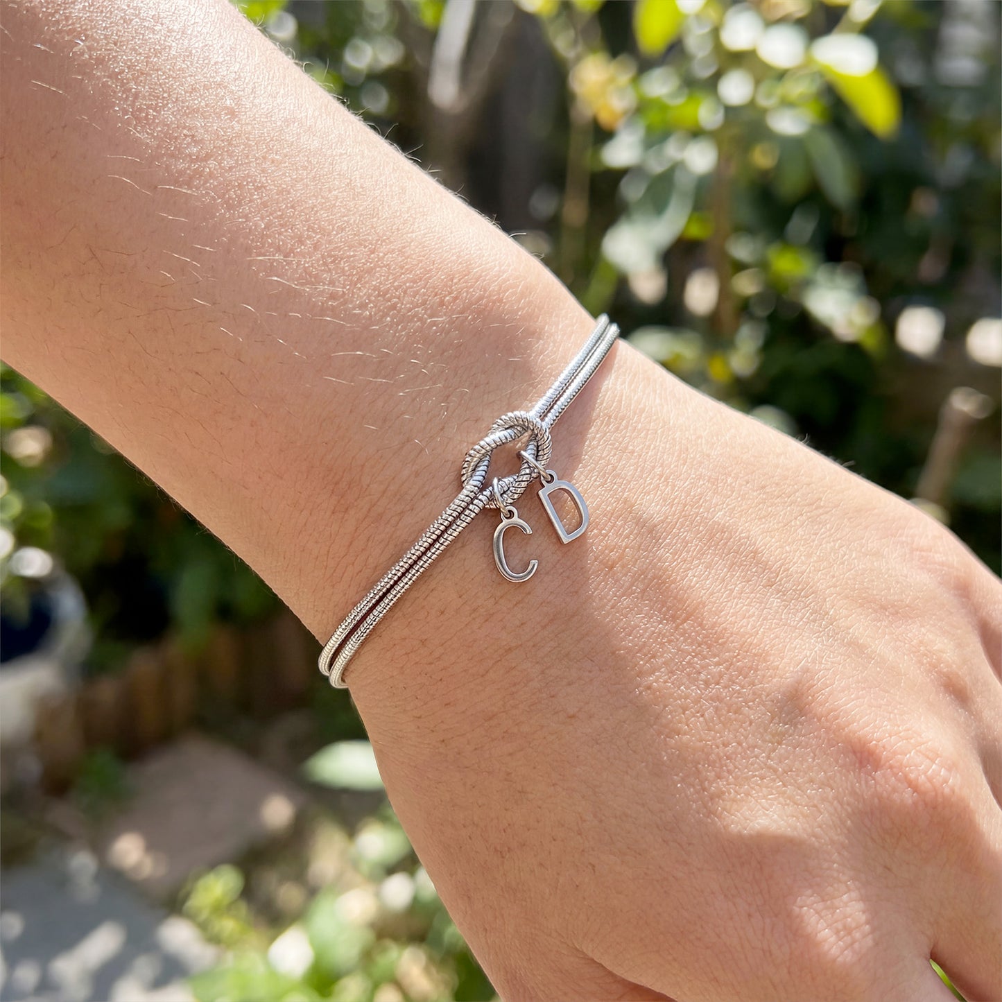 Initialen Armband "Knoop"