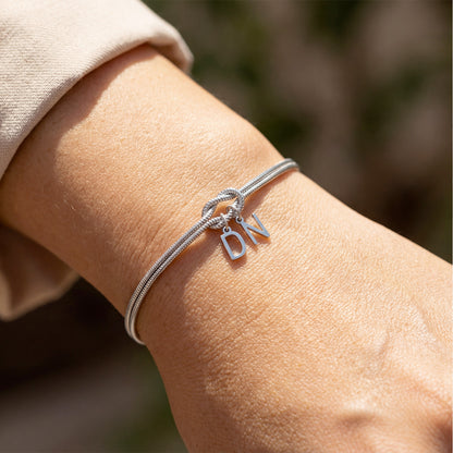 Initialen Armband "Knoop"