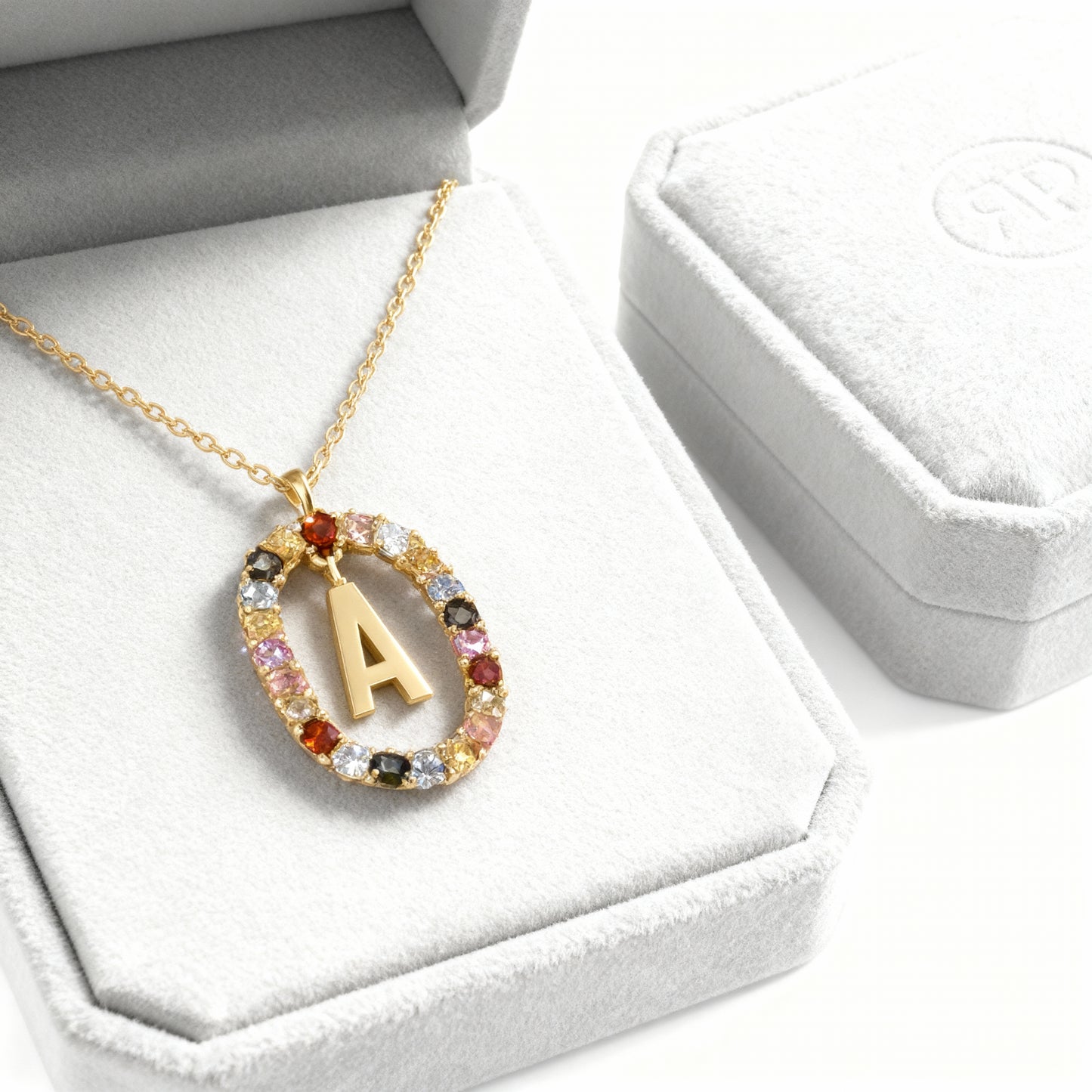 Initialen Ketting "Regenboog"