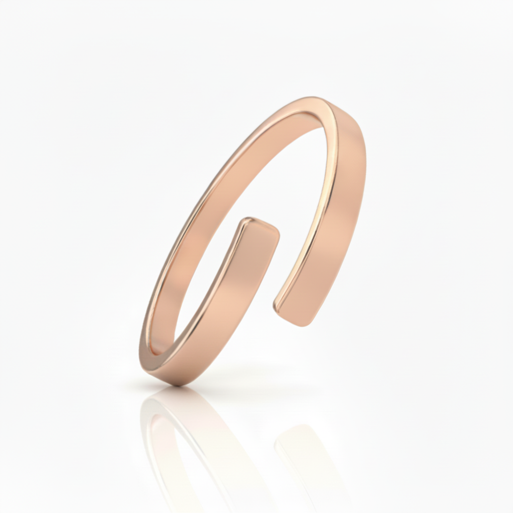 Verstelbare Initialenring "Dual Soul"