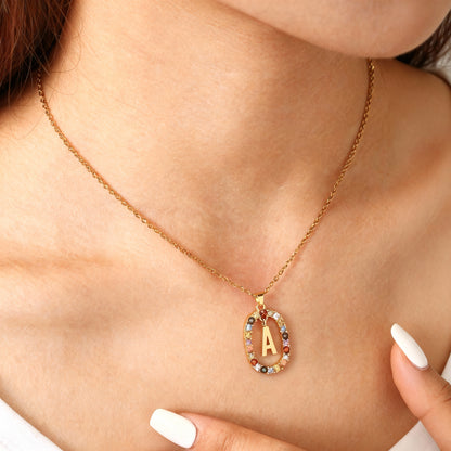 Initialen Ketting "Regenboog"