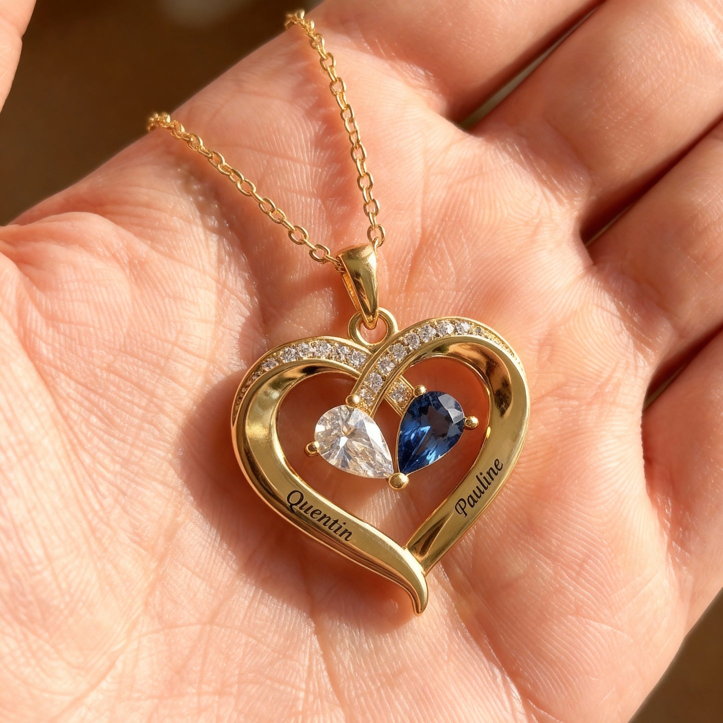 Naamketting "Verstrengelde Harten"